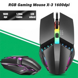 Rgb Gaming Mouse x-3 1600dpi