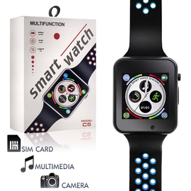 Smartwatch c5 Μπλε με Κάρτα sim