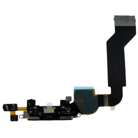 Original Iphone 4s Dock Charge Connector flex and Headphone Jack Black Καλωδιοταινία φόρτισης Original Iphone 4s Dock Charge Connector flex and Headphone Jack Black Καλωδιοταινία φόρτισης