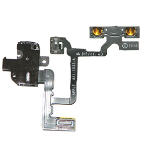 Audio Jack Flex cable for iPhone 4 black