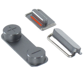 OEM Sidekey Set for iPhone 5s silver OEM Sidekey Set for iPhone 5s silver