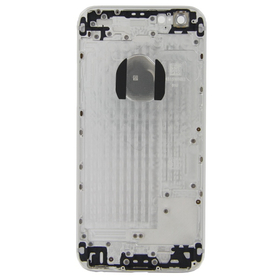 OEM HQ iPhone 6 (A1549, A1586, A1589, A1522, A1524, A1593) Καπάκι Μπαταρίας Battery Cover + Πλαινά πλήκτρα Side Keys + Θήκη Κάρτας Sim Holder White Silver (Premium A+)