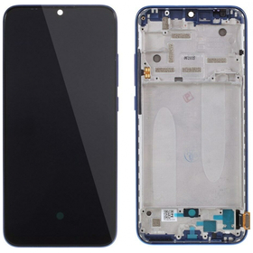 Γνήσιο Original Xiaomi MiA3 Mi A3 LCD Display Assembly Οθόνη + Touch Screen Digitizer Μηχανισμός Αφής+ Frame Πλαίσιο Σασί Blue