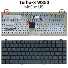 Πληκτρολόγιο Gateway W350 us