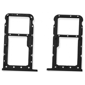 Original Γνήσιο Huawei P20 Lite Sim Card Tray Micro SD Tray Θήκη κάρτας Black 51661HKK