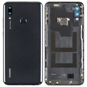 Γνήσια Original Huawei P Smart 2019 (POT-L21 POT-LX1) Back Rear Battery Cover Καπάκι Κάλυμμα Μπαταρίας + Fingerprint sensor Αισθητήρας Δακτυλικού αποτυπώματος 02352HTS Μαύρο Black​​