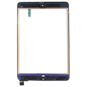 HQ OEM for iPad mini 1 / 2, Mini1, Mini2 Touch Screen DIgitizer Μηχανισμός Αφής Τζάμι Original Quality AAA Including IC + Home Button Flex (Without Plastic Button) Black (Premium A+)