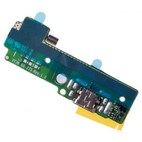 Γνήσιο Original Sony Xperia F3111 Xperia XA F3112 XA Dual Πλακέτα Φόρτισης SUB Usb Plug Charging Board  Charging Dock + Μικρόφωνο Microphone + Μηχανισμός Δόνησης Vibration 78PA3300010 78PA3300030