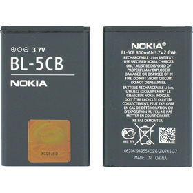Γνήσια Original Nokia 1616, 1800, C1-02, 101, X2-05 Battery Μπαταρία 800mAh (Bulk) BL-5CB 0670835
