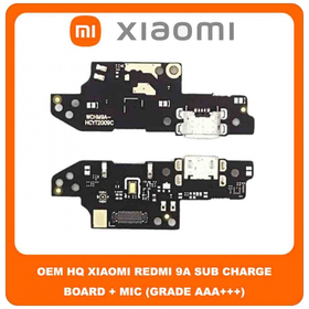 OEM HQ Xiaomi Redmi 9A , Redmi9A (M2006C3LG, M2006C3LI,) Redmi 9C (M2006C3MG, M2006C3MT)  Καλωδιοταινία Φόρτισης SUB Charging Board (Charge Connector Dock Flex) + Mic Μικρόφωνο (Grade AAA+++)