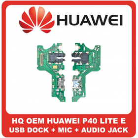 HQ OEM Συμβατό Για Huawei P40 Lite E (ART-L28, ART-L29, ART-L29N) Micro USB Charging Dock Connector Flex Sub Board, Καλωδιοταινία Υπό Πλακέτα Φόρτισης + Microphone Μικρόφωνο + Audio Jack Θύρα Ακουστικών (Grade AAA+++)