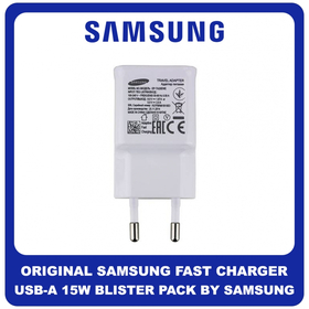 Γνήσια Original Samsung Travel Fast Charger 5V 2A USB-A 15W Φορτιστής Ταξιδιού EP-TA20EWE White Άσπρο Blister (Blister Pack by Samsung)