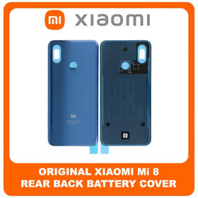 Γνήσιο Original Xiaomi Mi 8, Mi8 (M1803E1A) Rear Back Battery Cover Πίσω Κάλυμμα Καπάκι Πλάτη Μπαταρίας Blue Μπλε 5540408001A7 (Service Pack By Xiaomi)