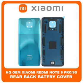 HQ OEM Συμβατό Για Xiaomi Redmi Note 9 Pro (M2003J6B2G), Redmi Note 9S (M2003J6A1G) Rear Back Battery Cover Πίσω Κάλυμμα Καπάκι Πλάτη Μπαταρίας Tropical Green Πράσινο (Premium A+)