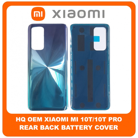 HQ OEM Συμβατό Για Xiaomi Mi 10T (M2007J3SY), Mi 10T Pro (M2007J3SG, M2007J3SP) Rear Back Battery Cover Πίσω Κάλυμμα Καπάκι Πλάτη Μπαταρίας Blue Μπλε (Grade AAA+++)