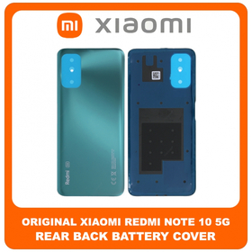 Γνήσια Original Xiaomi Redmi Note 10 5G, Redmi Note10 5G (M2103K19G, M2103K19C) Rear Back Battery Cover Πίσω Κάλυμμα Καπάκι Πλάτη Μπαταρίας Aurora Green Πράσινο 550500012L9X 550500012K9X 550500014F9X (Service Pack By Xiaomi)