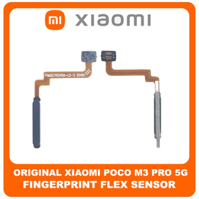 Γνήσια Original Xiaomi Poco M3 Pro 5G, Poco M3Pro 5G (M2103K19PG, M2103K19PI) Fingerprint Flex Sensor Αισθητήρας Δακτυλικού Αποτυπώματος Cool Blue Μπλε (Service Pack By Xiaomi)