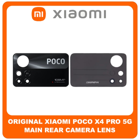 Γνήσια Original Xiaomi Poco X4 Pro 5G, Poco X4Pro 5G (2201116PG) Rear Back Camera Glass Lens Πίσω Τζαμάκι Κάμερας (Service Pack By Xiaomi)