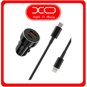 XO Φορτιστής Αυτοκινήτου Μαύρο Συνολικής Έντασης 3 A Με μία Θύρα USB Μαζί με Καλώδιο Lightning TZ11​