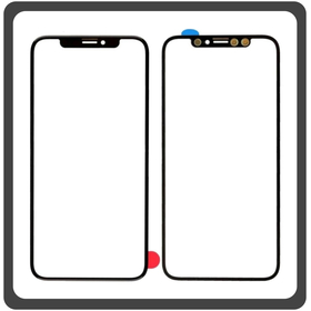 iPhone X (A1865, A1901) Copy Original Front Glass For Refurbished Μπροστινό Τζαμάκι Για Ανακατασκευή + Frame Πλαίσιο Black Μαύρο (Ref By Apple)