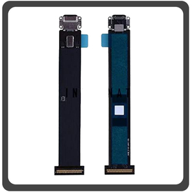 HQ OEM Συμβατό Για Apple iPad Pro 12.9 (2015) (A1584, A1652, iPad6,7, iPad6,8) Charging Dock Connector Lightning Flex Καλωδιοταινία Κονέκτορας Φόρτισης Black Μαύρο (Grade AAA+++)