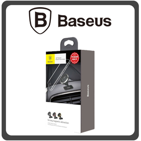 Baseus Βάση Κινητού Αυτοκινήτου 360-Degree Rotation με Μαγνήτη Silver Ασημί