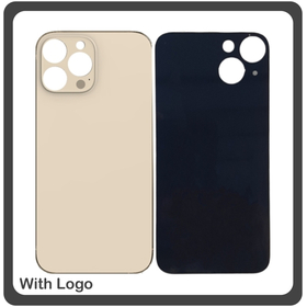 HQ OEM Συμβατό Για Apple iPhone 13 Pro Max (A2643, A2484, A2641) Premium Aftermarket Rear Back Battery Cover with Camera Big Hole Πίσω Κάλυμμα Πλάτη Καπάκι Μπαταρίας Gold Χρυσό (Premium A+)