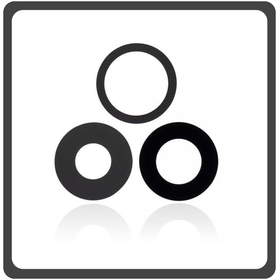 Γνήσια Original For iPhone 13 Pro (A2638, A2483), iPhone 13 Pro Max (A2643, A2484), Main Camera Lens Τζαμάκι Κάμερας