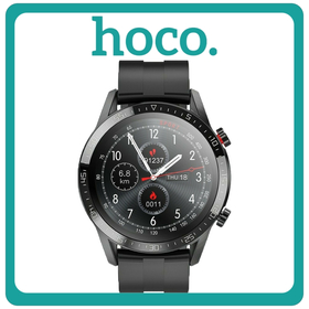 Hoco Y2 Smartwatch με Παλμογράφο Black Μαύρο