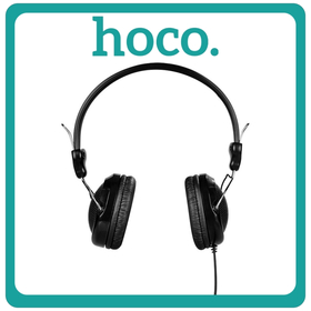 Hoco W5 Digital Stereo Headphone Ενσύρματα Over Ear Ακουστικά Black Μαύρα