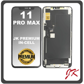 HQ OEM For Apple iPhone 11 Pro Max, iPhone 11 ProMax (A2218, A2161), JK Premium In-Cell LCD Display Screen Assembly Οθόνη + Touch Screen Digitizer Μηχανισμός Αφής Black Μαύρο (Premium A+)
