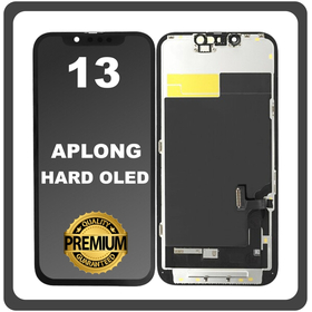 HQ OEM Συμβατό Με Apple iPhone 13, iPhone13 (A2633, A2482) APLONG HARD OLED LCD Display Screen Assembly Οθόνη + Touch Screen Digitizer Μηχανισμός Αφής Black Μαύρο (Premium A+) (Lifetime Warranty Για Συνεργατες B2B​)