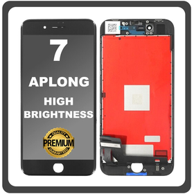 HQ OEM Συμβατό Με Apple iPhone 7, iPhone7 (A1660, A1778) APLONG High Brightness LCD Display Screen Assembly Οθόνη + Touch Screen Digitizer Μηχανισμός Αφής Black Μαύρο (Grade AAA) (0% Defective Returns)