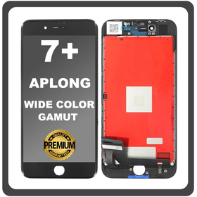 HQ OEM Συμβατό Με Apple iPhone 7+, iPhone7 Plus (A1661, A1784) APLONG Wide Color Gamut LCD Display Screen Assembly Οθόνη + Touch Screen Digitizer Μηχανισμός Αφής Black Μαύρο (Premium A+)​ (0% Defective Returns)