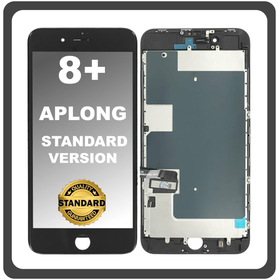 HQ OEM Συμβατό Με Apple iPhone 8+, iPhone 8 Plus (A1864, A1897) APLONG Standard Version LCD Display Screen Assembly Οθόνη + Touch Screen Digitizer Μηχανισμός Αφής Black Μαύρο (Premium A+) (Lifetime Warranty Για Συνεργάτες B2B​)