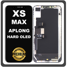 HQ OEM Συμβατό Με Apple iPhone XS Max, iPhone XsMax (A1921, A2101) APLONG HARD OLED LCD Display Screen Assembly Οθόνη + Touch Screen Digitizer Μηχανισμός Αφής Black Μαύρο (Premium A+)​ (0% Defective Returns)