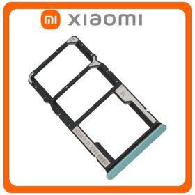 Γνήσια Original Xiaomi Redmi Note 12 4G, Redmi Note12 4G (23021RAAEG, 23021RAA2Y) SIM Card Tray + Micro SD Tray Slot Υποδοχέας Βάση Θήκη Κάρτας SIM Mint Green Πράσινο​ (Service Pack By Xiaomi)
