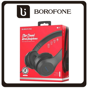 Borofone BO5 Star Sound Wired Headphones Ενσύρματα On Ear Ακουστικά Black Μαύρο