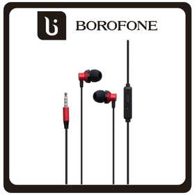 Borofone BM35 In-ear Handsfree Με Βύσμα 3.5mm Red Κόκκινο