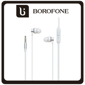 Borofone BM35 In-ear Handsfree με Βύσμα 3.5mm Μαύρο White Άσπρο