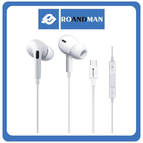 RO&MAN RW30 In-ear Handsfree Με Βύσμα 120cm White Άσπρο