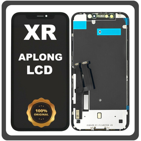 Γνήσια Original For Apple iPhone XR, iPhoneXR (A2105, A1984) APLONG LCD Display Screen Assembly Οθόνη + Touch Screen Digitizer Μηχανισμός Αφής Black Μαύρο (0% Defective Returns)