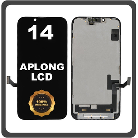 Γνήσια Original For Apple iPhone 14 (A2882, A2649) APLONG LCD Display Screen Assembly Οθόνη + Touch Screen Digitizer Μηχανισμός Αφής Midnight Μαύρο (Lifetime Warranty Για Συνεργατες B2B​)