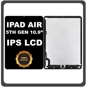 Γνήσια Original Συμβατό Με Apple iPad Air 2022 5th Gen 10.9" (A2589, A2591) Liquid Retina IPS LCD Display Aseembly Screen Οθόνη + Touch Digitizer Unit Μηχανισμός Aφής Space Gray Μαύρο