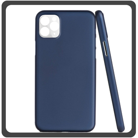 Θήκη Πλάτης - Back Cover Silicone Σιλικόνη Ultra Thin Feather PP Case Blue Μπλε For iPhone 11 Pro Max