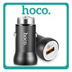 Hoco Car Charger Φορτιστής Αυτοκινήτου Black Μαύρο Z4 Συνολικής Έντασης 2A Γρήγορης Φόρτισης Με Μία Θύρα USB