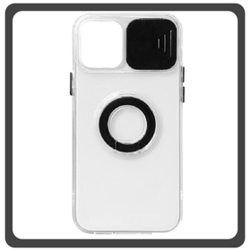 Θήκη Πλάτης - Back Cover, Silicone Σιλικόνη Dazzling Sliding Window Case Black Μαύρο For iPhone 12 Pro Max