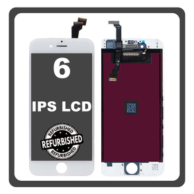 iPhone 6, iPhone6 (A1549, A1586) IPS LCD Display Screen Assembly Οθόνη + Touch Screen Digitizer Μηχανισμός Αφής White Άσπρο (Ref By Apple) (Lifetime Warranty Για Συνεργάτες B2B​)