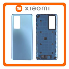 HQ OEM Συμβατό Με Xiaomi 12T 5G (22071212AG) / 12T Pro (22081212UG, 22081212G), Rear Back Battery Cover Πίσω Καπάκι Πλάτη Μπαταρίας Blue Μπλε (Premium A+)