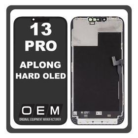HQ OEM Συμβατό Με Apple iPhone 13 Pro (A2638, A2483) APLONG HARD OLED LCD Display Screen Assembly Οθόνη + Touch Screen Digitizer Μηχανισμός Αφής Black Μαύρο (Premium A+) (Lifetime Warranty Για Συνεργατες B2B​)
